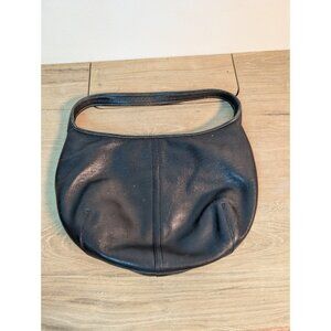 Vintage Coach 9219 Black Smooth Soft Leather Ergo Hobo Shoulder Handbag Flaw